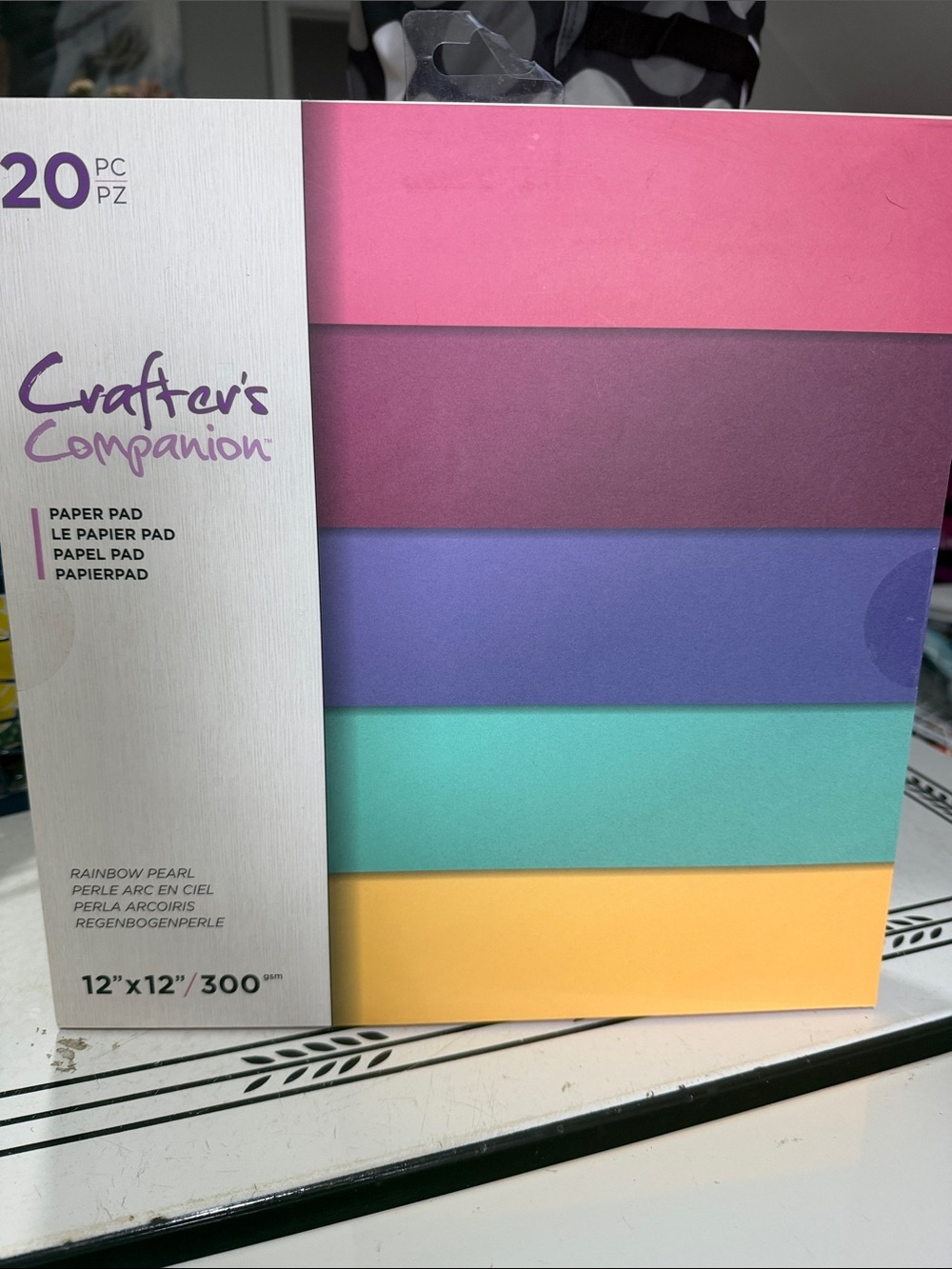 Crafters Companion Rainbow Pearl Paper Pad